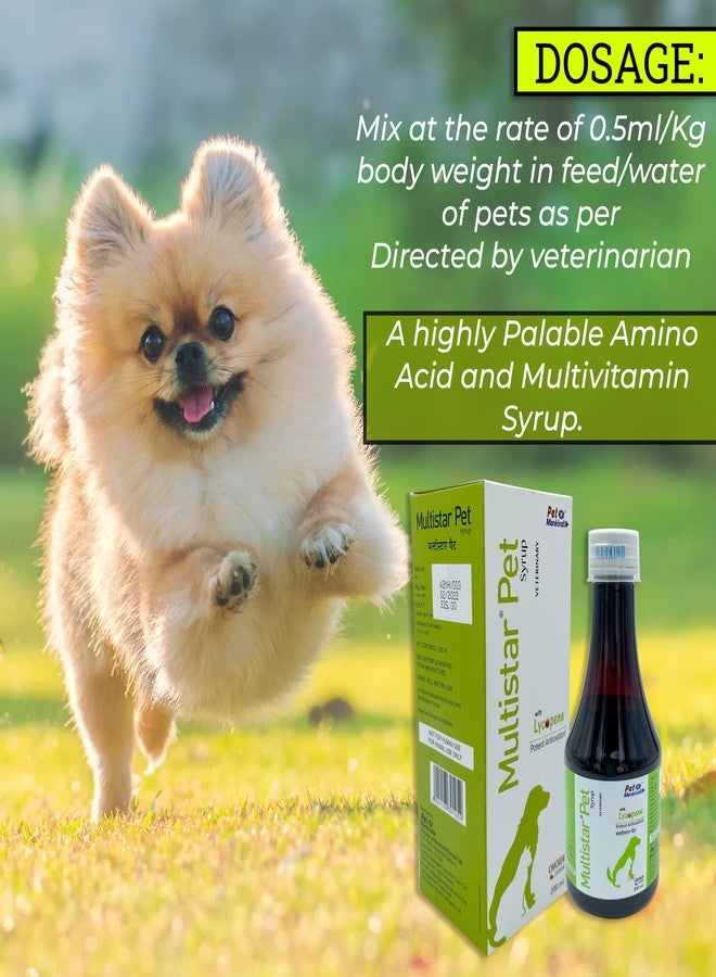 ALP Multistar Pet Syrup with Lycopene| Potent Antioxidant| Highly Palatable Amino Acid & Multivitamin Syrup| Chicken Flavoured| Dog Supplement| 200ML (Pack of 2) - Image 3